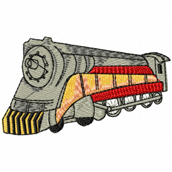 Trains Embroidery Design 2 Trains Embroidery Design 2